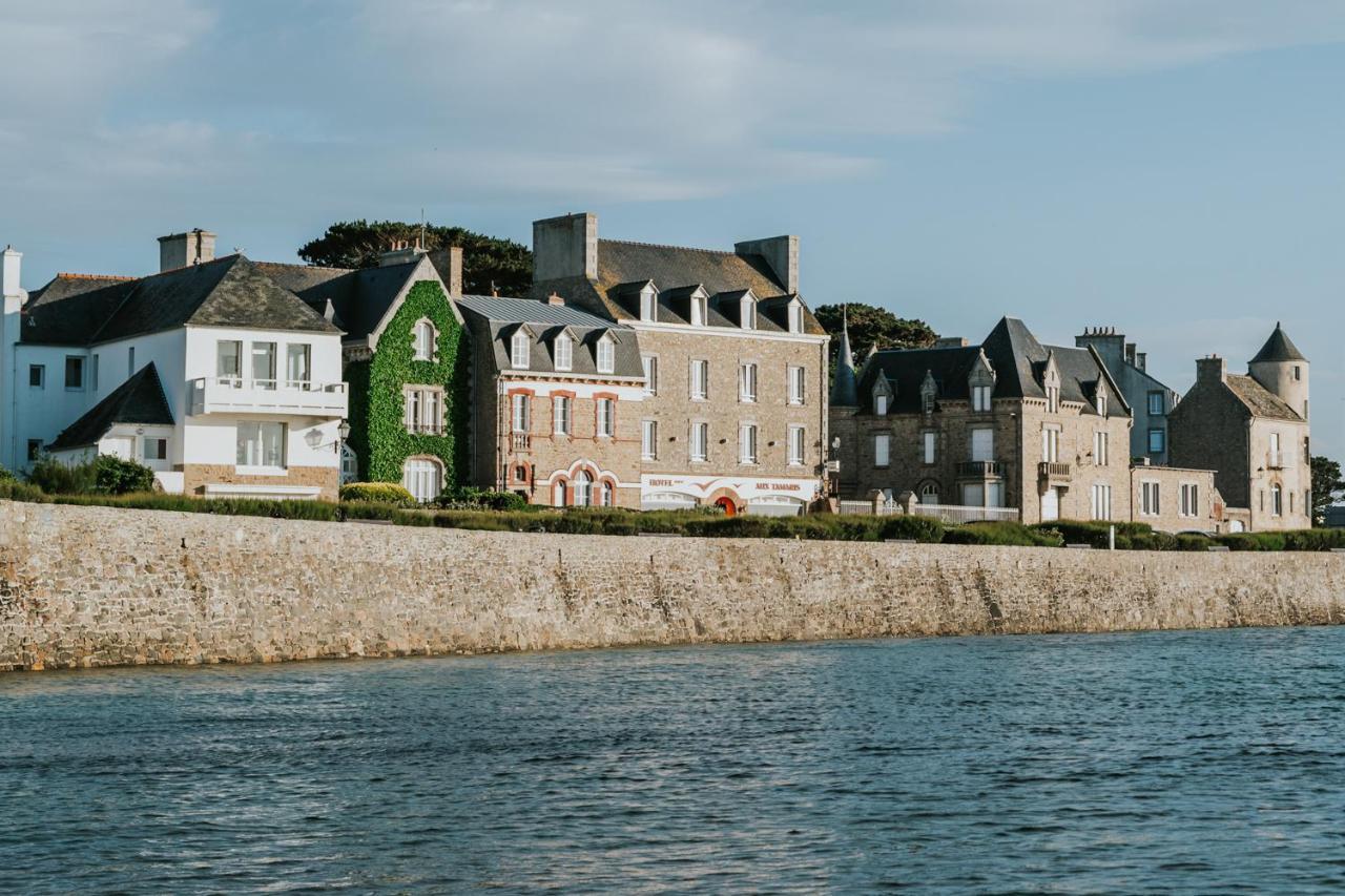 Hôtel Aux Tamaris - Vue Mer Roscoff Exterior foto