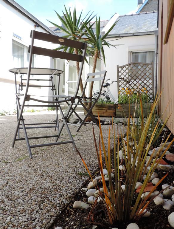 Hôtel Aux Tamaris - Vue Mer Roscoff Exterior foto