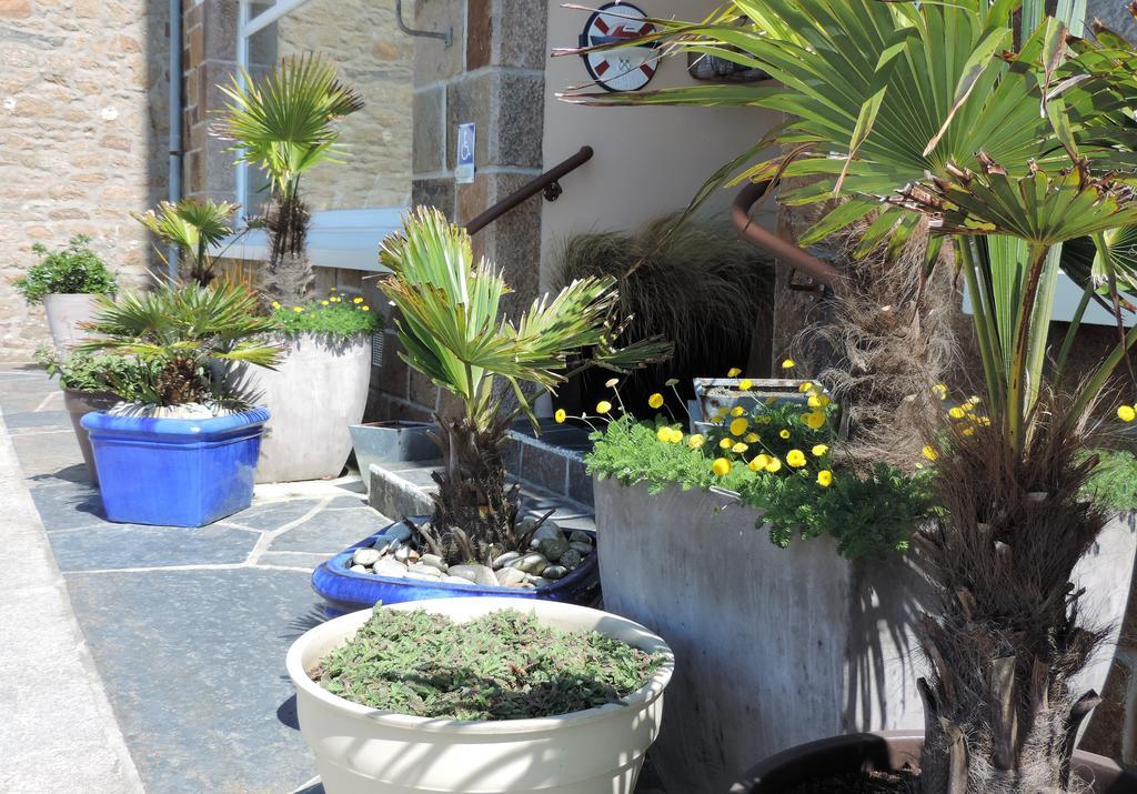 Hôtel Aux Tamaris - Vue Mer Roscoff Exterior foto