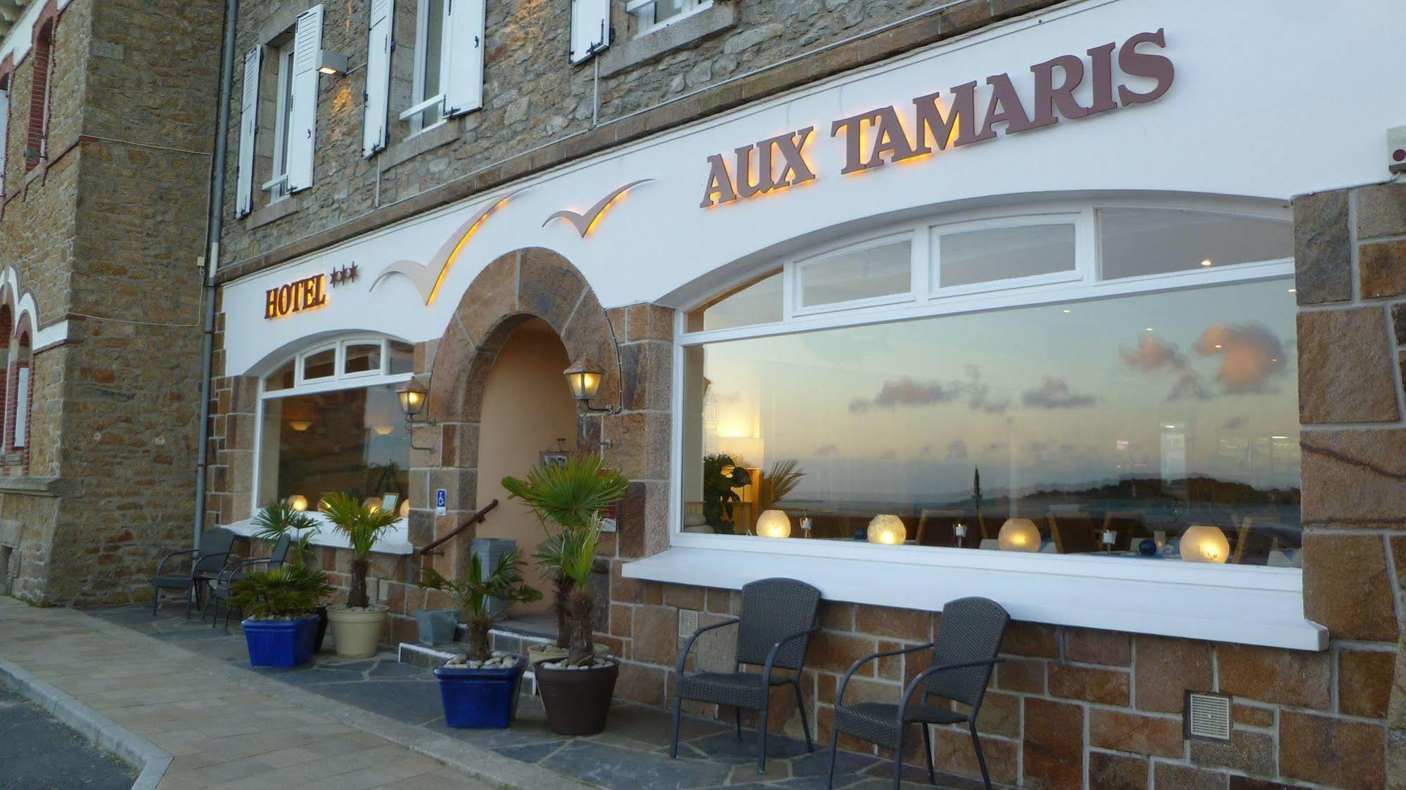 Hôtel Aux Tamaris - Vue Mer Roscoff Exterior foto